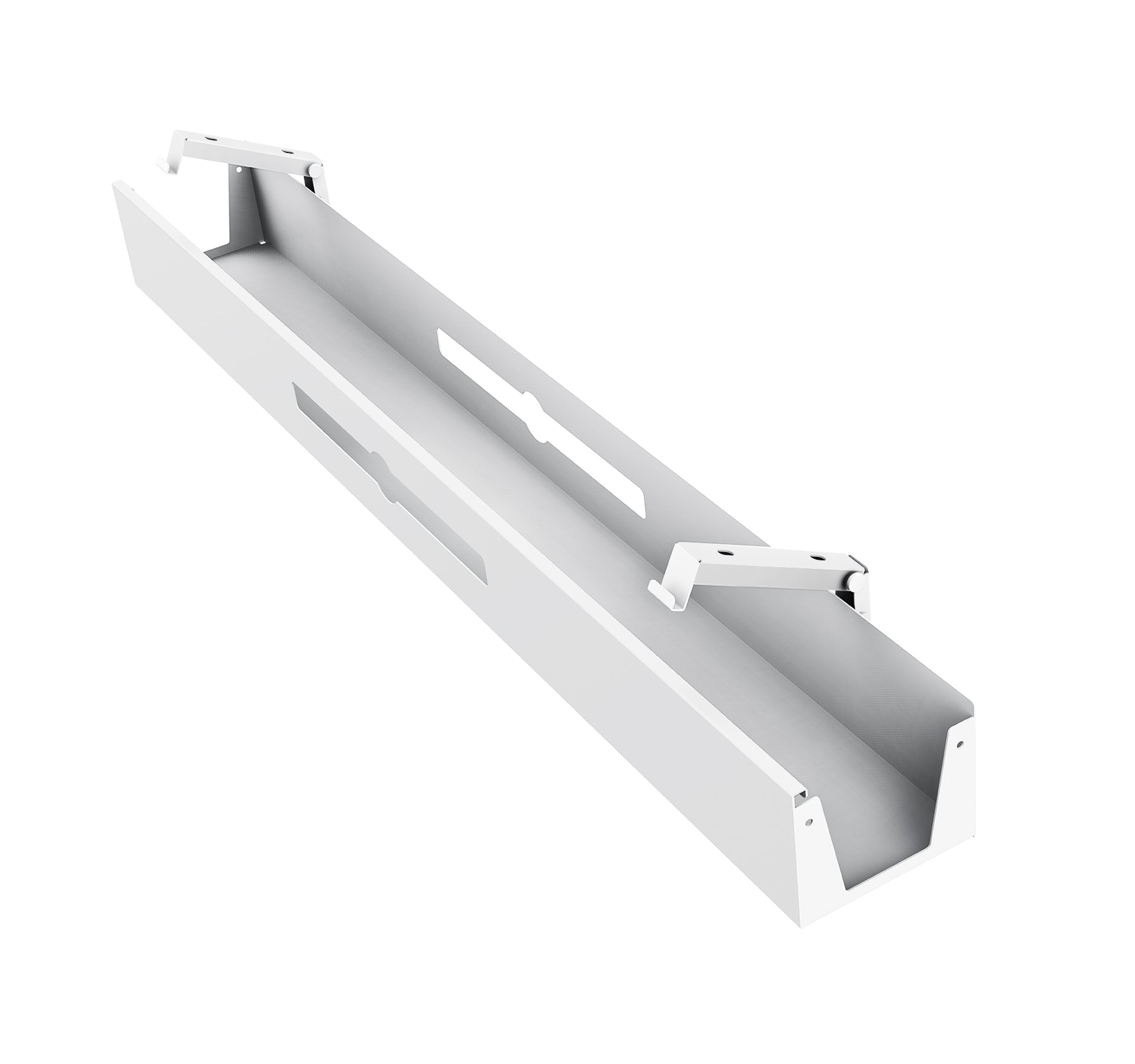 Under-Desk Cable Management Tray - Отделение на кабели - Цвят бял - Регулиращ се