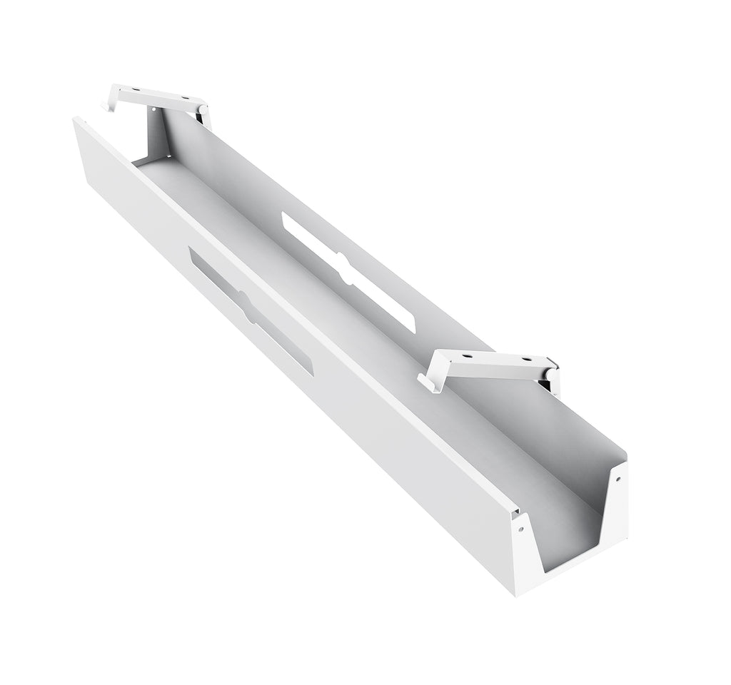  Under-Desk Cable Management Tray  - Отделение на кабели - Цвят бял - Регулиращ се
