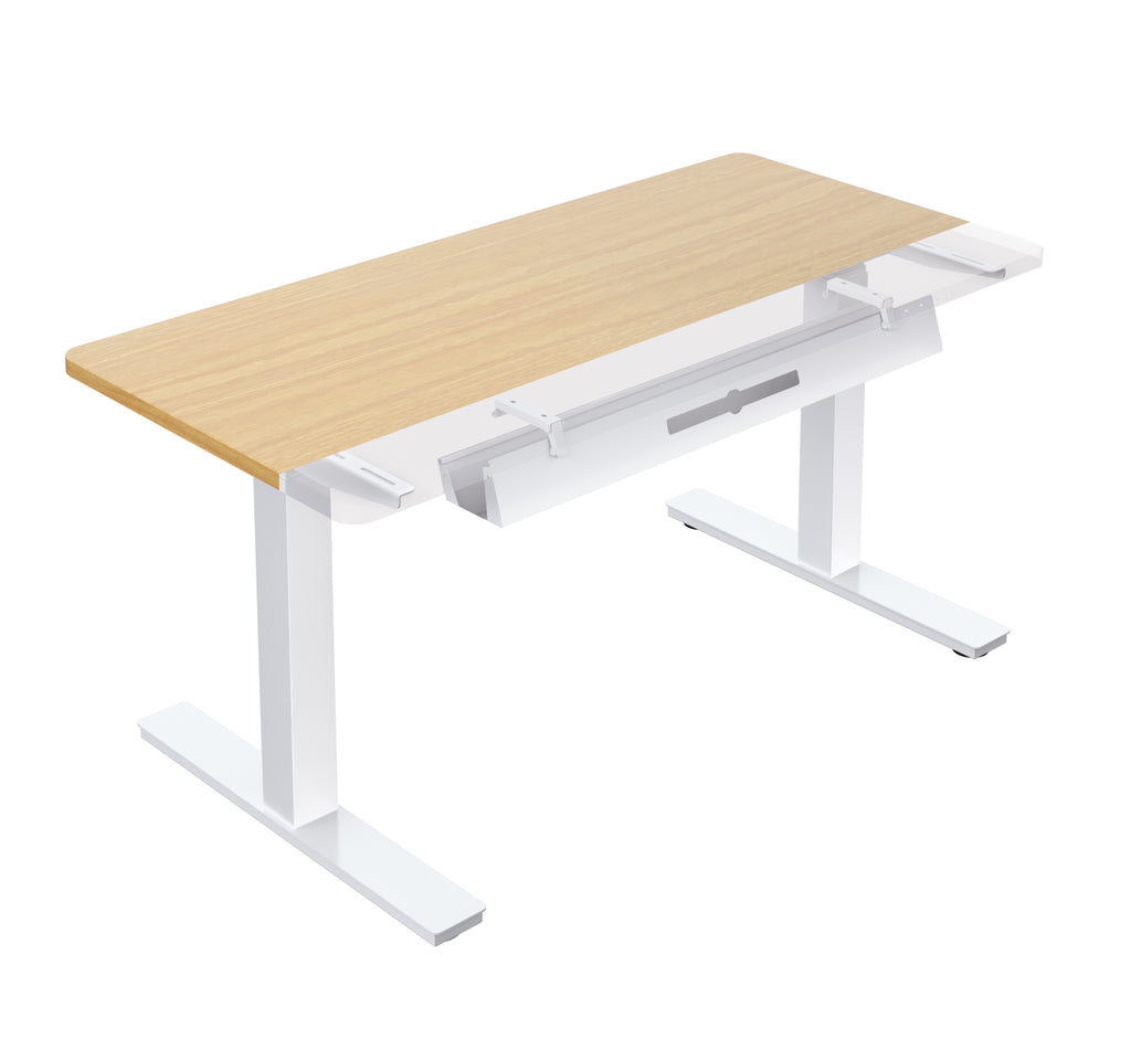  Under-Desk Cable Management Tray  - Отделение на кабели - Цвят бял - Регулиращ се