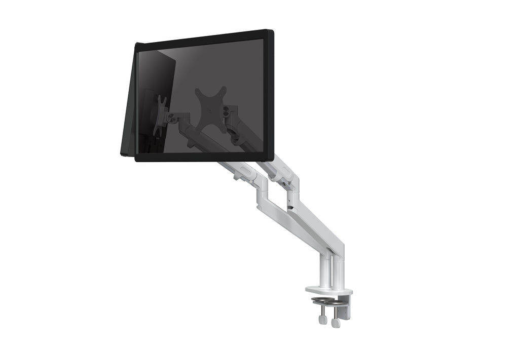  Dual-Arm-Monitor-Регулируема стойка за два монитора за бюро 